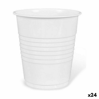 Lot de verres réutilisables Algon Café Blanc Plastique 25 Pièces 10