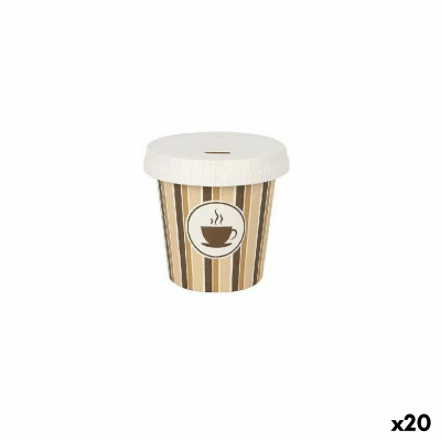 Set de Verres Algon Avec couvercle Produits à usage unique Café Cart