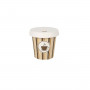 Set di Bicchieri Algon Con coperchio Monouso Caffè Cartone 10 Pezzi 1