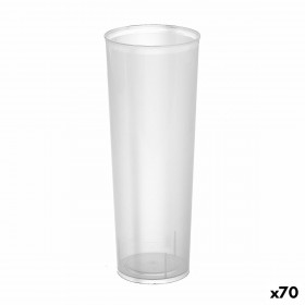 Lot de verres réutilisables Algon À Tube Transparent 6 Pièces 300 m