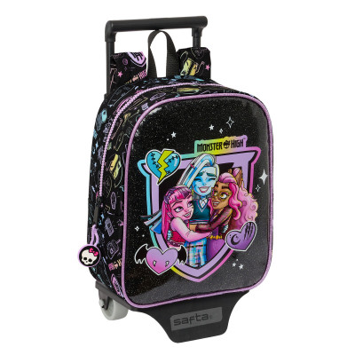 Cartable à roulettes Monster High Noir 22 x 27 x 10 cm sur la caverne