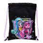 Sac à dos serré par des ficelles Monster High Noir 26 x 34 x 1 cm su