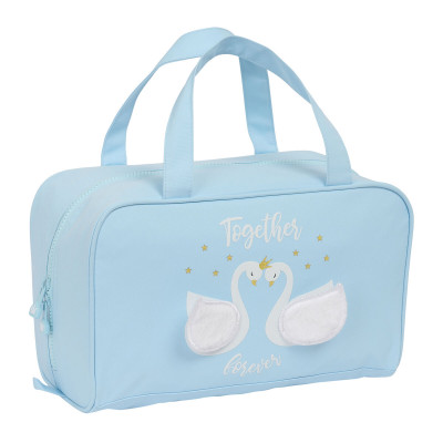 Necessaire per la Scuola Glow Lab Cisnes Azzurro Chiaro 31 x 14 x 19 c