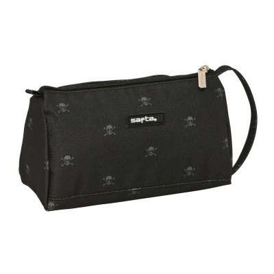 Astuccio per la Scuola con Accessori Safta California Nero 20 x 11 x 8