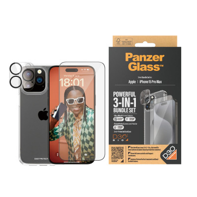 Mobile Screen Protector Panzer Glass B1175+2812 Apple iPhone 15 Pro Ma