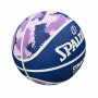 Ballon de basket Commander Solid Spalding Solid Purple Cuir 6 Ans