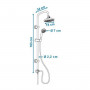 Colonna doccia Rousseau Sonora 3 Acciaio inossidabile ABS Ø 15 cm