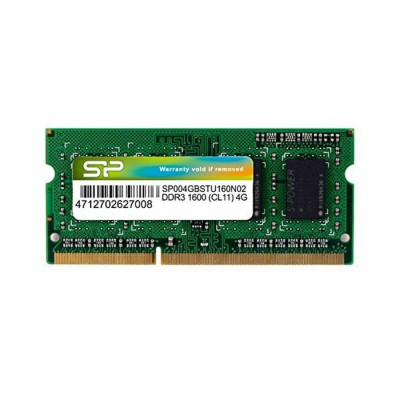 Mémoire RAM Silicon Power SP004GBSTU160N02 SO-DIMM 4 GB DDR3 1600 mHz 4 GB