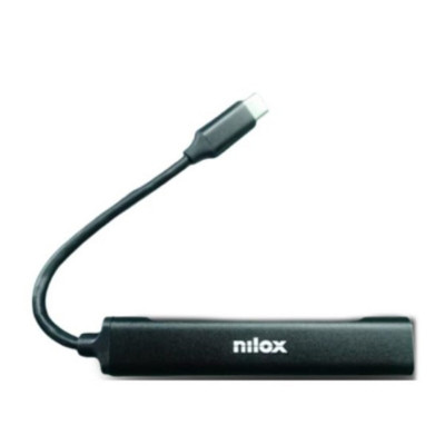 Hub USB Nilox NXHUBUSBC11 Noir