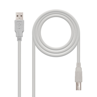 Câble Micro USB NANOCABLE CABLE USB 2.0 IMPRESORA, TIPO A/M-B/M, BEIGE, 1.0 M Beige 1 m