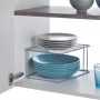 Kitchen Cupboard Organiser Metaltex Boxe 2 Shelves Metal (25 x 25 x 15 cm)
