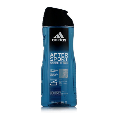 Gel de douche Adidas After Sport 3-en-1 400 ml