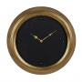 Orologio da Parete Nero Dorato PVC Cristallo Ferro Legno MDF 46 x 6 x