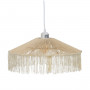 Lámpara de Techo Beige Papel Hierro 220-240 V 41 x 41 x 17 cm