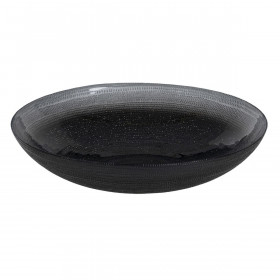 Centrotavola Nero Cristallo 30 x 30 x 6,5 cm