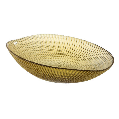 Centre de Table Jaune Verre 21 x 21 x 6,5 cm sur la caverne des prix