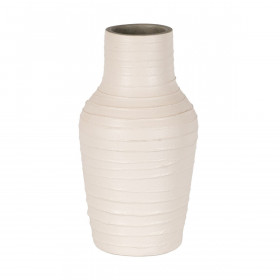 Vaso Bianco Ceramica 17 x 17 x 30 cm