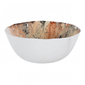 Centrotavola Salmone Cristallo 28 x 28 x 12 cm