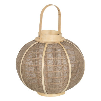 Lanterna Portacandele Lanterna Beige Naturale Juta 33,5 x 33,5 x 30,5