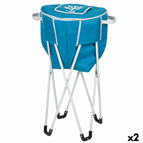 Frigo Portatile Aktive Azzurro Pieghevole Con supporto 43 x 85 x 43 cm