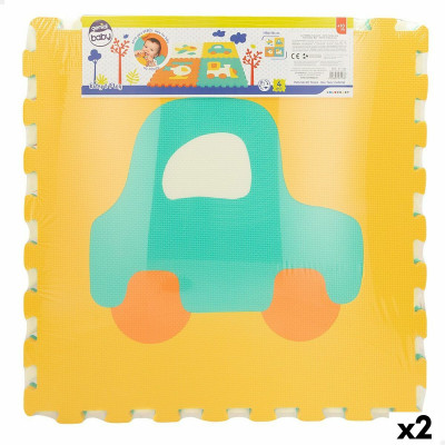 Alfombra Puzzle Colorbaby 4 Piezas Vehículos 118 x 118 cm EVA (2 Unid