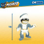 Figura Coleccionable Eolo Super Masked Jaw Boy Elástico 14 x 16 x 8,5