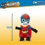Figura Coleccionable Eolo Super Masked Pepper Man Elástico 14 x 15,5
