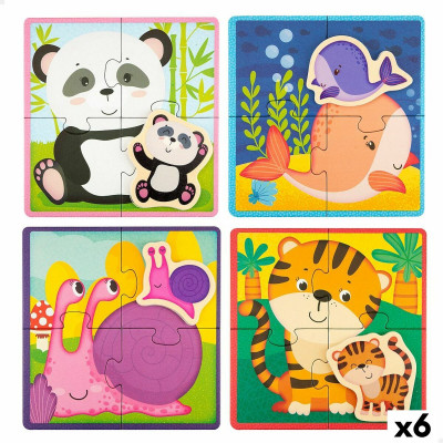 Puzzle Infantil Lisciani Animales 16 Piezas 16 x 1 x 16 cm (6 Unidades