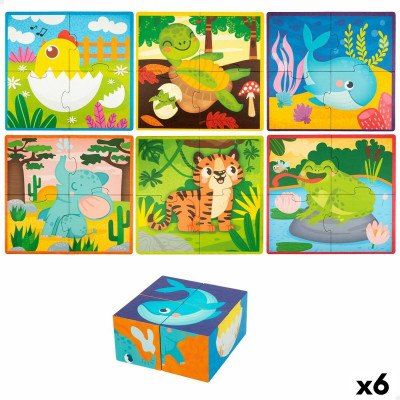 Puzzle 3D Lisciani animaux 4 Pièces 22 x 23 x 1 cm (6 Unités) sur la