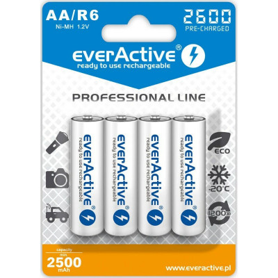 Piles Rechargeables EverActive EVHRL6-2600 2500 mAh 1,2 V sur la caver