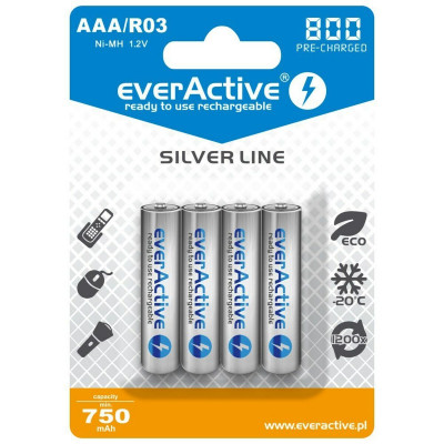 Piles Rechargeables EverActive EVHRL03-800 R03 AAA 1,2 V