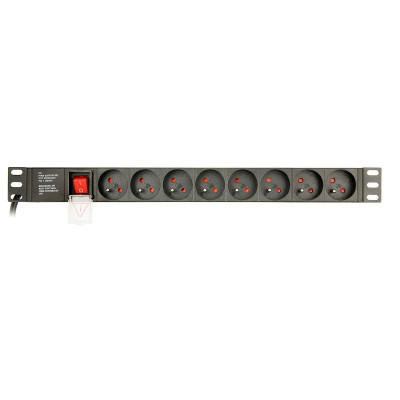 Rallonge 19'' 8 Tomas Schuko avec Interrupteur On/Off GEMBIRD EG-PDU-0
