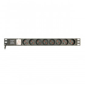 Multipresa 19" 8 Tomas Schuko con On/Off Switch GEMBIRD EG-PDU-014-FC1