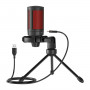 Microphone de Bureau Savio SONAR PRO 01 Noir Rouge sur la caverne des 