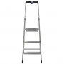 3-step folding ladder Krause 126313 Silver Aluminium