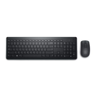 clavier et souris Dell KM3322W Qwerty US Noir QWERTY sur la caverne de