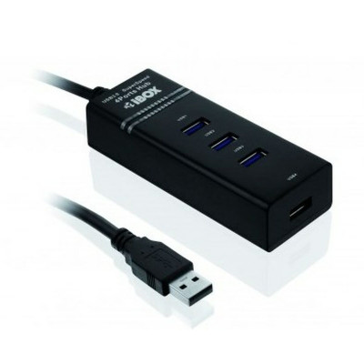 Hub USB Ibox IUH3FB Noir sur la caverne des prix