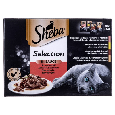 Comida para gato Sheba Selection in Sauce Pollo Pavo Ternera Cordero 8