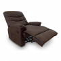 Massage Relax Chair Astan Hogar Manual Chocolate Synthetic Leather