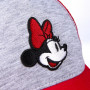 Kinderkappe Minnie Mouse Rot Grau (53 cm)