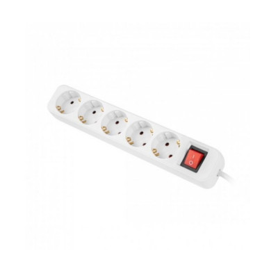 Power Strip - 5 Sockets Schuko Lanberg 2500 W 3 m White