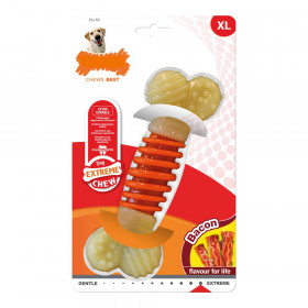 Giocattolo da mordere per cani Nylabone Extreme Chew Pro Action Bacon