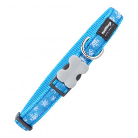 Collier pour Chien Red Dingo Style Bleu Flocons de neige (1,2 x 20-32 