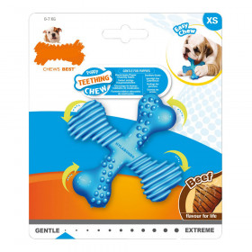 Giocattolo da mordere per cani Nylabone Croce Nylon Carne di vitello C