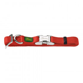 Collier pour Chien Hunter Alu-Strong Rouge Taille M (40-55 cm) sur la 