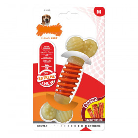 Giocattolo da mordere per cani Nylabone Extreme Chew Pro Action Bacon