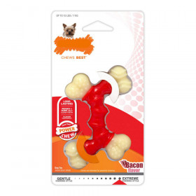 Giocattolo da mordere per cani Nylabone Extreme Chew Doppia Bacon Tagl