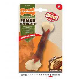 Giocattolo da mordere per cani Nylabone Extreme Chew Femur Carne di vi