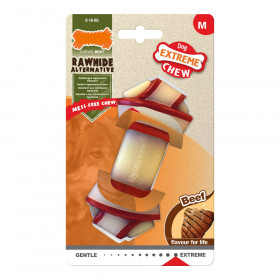 Giocattolo da mordere per cani Nylabone Rawhide Nodo Taglia M Nylon Ca