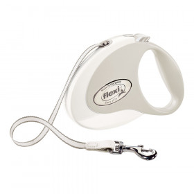 Laisse pour Chien Flexi STYLE 3 m Taille S Blanc sur la caverne des pr